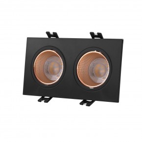 DK3072-BBR Встраиваемый светильник, IP 20, 10 Вт, GU5.3, LED, черный/бронзовый, пластик в Новоуральске - novouralsk.ok-mebel.com | фото