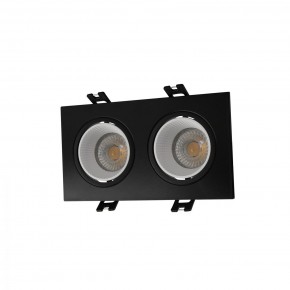 DK3072-BK+WH Встраиваемый светильник, IP 20, 10 Вт, GU5.3, LED, черный/белый, пластик в Новоуральске - novouralsk.ok-mebel.com | фото
