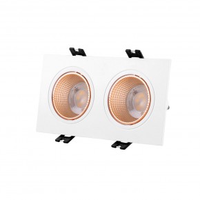 DK3072-WBR Встраиваемый светильник, IP 20, 10 Вт, GU5.3, LED, белый/бронзовый, пластик в Новоуральске - novouralsk.ok-mebel.com | фото