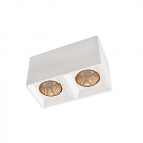 DK3085-WH+BR Светильник накладной IP 20, 10 Вт, GU5.3, LED, белый/бронзовый, пластик в Новоуральске - novouralsk.ok-mebel.com | фото