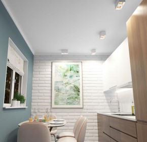 DK3085-WH+BR Светильник накладной IP 20, 10 Вт, GU5.3, LED, белый/бронзовый, пластик в Новоуральске - novouralsk.ok-mebel.com | фото 2