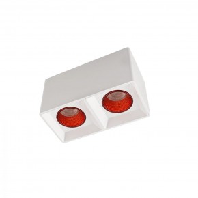 DK3085-WH+RD Светильник накладной IP 20, 10 Вт, GU5.3, LED, белый/красный, пластик в Новоуральске - novouralsk.ok-mebel.com | фото