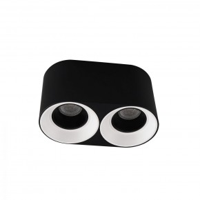 DK3096-BW+BK Светильник накладной IP 20, 10 Вт, GU5.3, LED, черно-белый/черный, пластик в Новоуральске - novouralsk.ok-mebel.com | фото