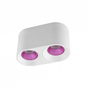 DK3096-WH+PI Светильник накладной IP 20, 10 Вт, GU5.3, LED, белый/розовый, пластик в Новоуральске - novouralsk.ok-mebel.com | фото