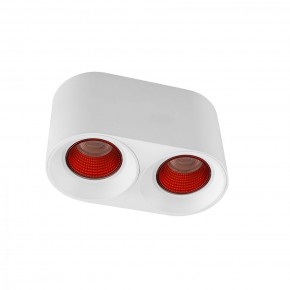 DK3096-WH+RD Светильник накладной IP 20, 10 Вт, GU5.3, LED, белый/красный, пластик в Новоуральске - novouralsk.ok-mebel.com | фото