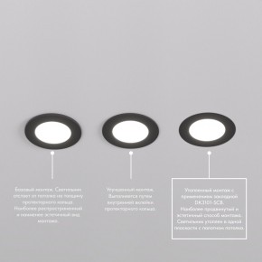 DK3101-BK Встраиваемый влагозащищенный светильник, IP65, до 10 Вт, LED, GU5,3, черный в Новоуральске - novouralsk.ok-mebel.com | фото 6
