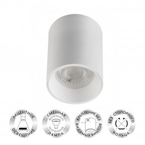 DK3110-WH Светильник накладной IP 20, 10 Вт, GU5.3, LED, белый, пластик в Новоуральске - novouralsk.ok-mebel.com | фото