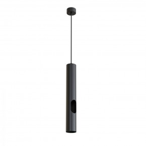 DK4045-BK Подвесной светильник, с декоративным вырезом, IP 20, до 15 Вт, LED, GU10, черный, алюминий в Новоуральске - novouralsk.ok-mebel.com | фото