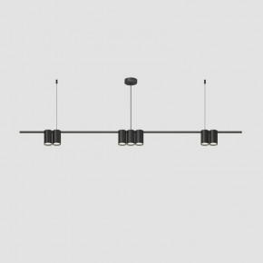 DK4063-BK Подвесной светильник ORBIT, IP20, 7xGU10 LED до 15 Вт, черный матовый, алюминий в Новоуральске - novouralsk.ok-mebel.com | фото