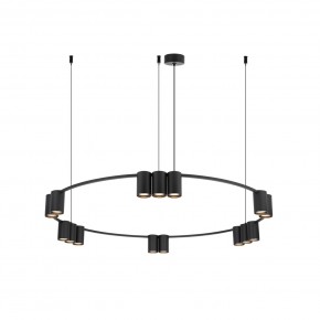 DK4067-BK Подвесной светильник ORBIT, IP20, 15xGU10 LED до 15 Вт, черный матовый, алюминий в Новоуральске - novouralsk.ok-mebel.com | фото 3
