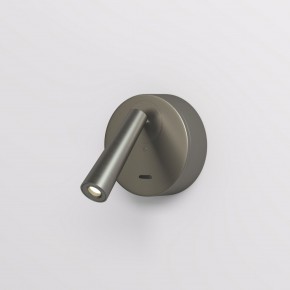 DK5072-DN Бра SHINE WALL со светодиодом, D104*H68, IP20, 3000К, 3W, RA?90, темный никель, алюминий в Новоуральске - novouralsk.ok-mebel.com | фото