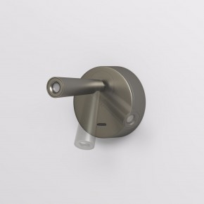 DK5072-DN Бра SHINE WALL со светодиодом, D104*H68, IP20, 3000К, 3W, RA?90, темный никель, алюминий в Новоуральске - novouralsk.ok-mebel.com | фото 3