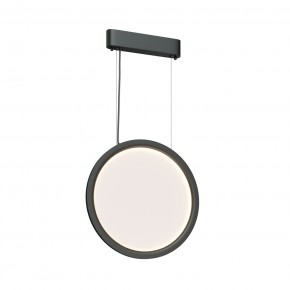 DK6604-BK Подвесной вертикальный светильник Veil со светодиодом H1500 d450 220V 36W 3000-6000K IP20 черный алюминий в Новоуральске - novouralsk.ok-mebel.com | фото 3