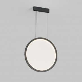 DK6606-BK Подвесной вертикальный светильник Veil со светодиодом H1700 d600 220V 48W 3000-6000K IP20 черный алюминий в Новоуральске - novouralsk.ok-mebel.com | фото