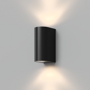 DK9791-BK Настенный уличный светильник NARVIK, IP44, 2хGU10 LED, до 15 Вт, черный, алюминий в Новоуральске - novouralsk.ok-mebel.com | фото
