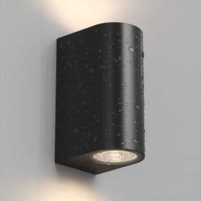 DK9791-BK Настенный уличный светильник NARVIK, IP44, 2хGU10 LED, до 15 Вт, черный, алюминий в Новоуральске - novouralsk.ok-mebel.com | фото 3