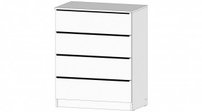 ЭЛЕГАНТ Комод 4 ящика (белый) в Новоуральске - novouralsk.ok-mebel.com | фото