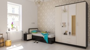 Фиеста Кровать 0900, цвет венге/дуб лоредо, ШхГхВ 93,5х203,5х80 см., сп.м. 900х2000 мм., без матраса, основание есть в Новоуральске - novouralsk.ok-mebel.com | фото 5
