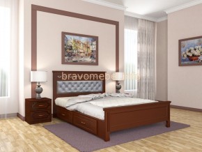ГРАЦИЯ Кровать из массива 1600 с 2-мя ящиками  в Новоуральске - novouralsk.ok-mebel.com | фото 2