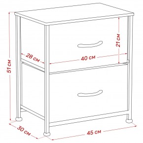 Комод Leset Линкс 2 ящ. (к/з), Каркас Белый, ящики Белые в Новоуральске - novouralsk.ok-mebel.com | фото 8