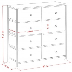 Комод Leset Линкс 8 ящиков (МДФ) в Новоуральске - novouralsk.ok-mebel.com | фото 12