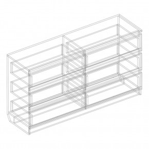 Комод с 6 ящиками 1200 "Бьянко" (Белый лофт) в Новоуральске - novouralsk.ok-mebel.com | фото 3