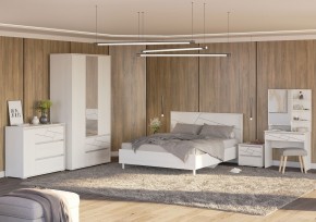 АДЕЛИНА Комод с 1дв и 3-мя ящ (белый рамух) в Новоуральске - novouralsk.ok-mebel.com | фото 3