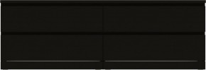 Комод Варма 4Д низкий с четырьмя выдвижными ящиками, цвет ясень черный в Новоуральске - novouralsk.ok-mebel.com | фото 2