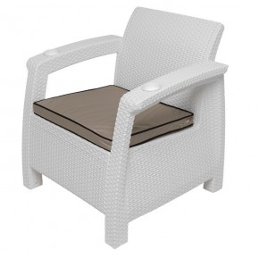 Комплект кресел Yalta Double Seat (Ялта) белый в Новоуральске - novouralsk.ok-mebel.com | фото 3