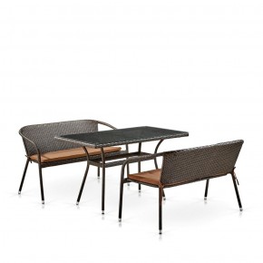 Комплект мебели из иск. ротанга T286A/S139A-W53 Brown в Новоуральске - novouralsk.ok-mebel.com | фото 2