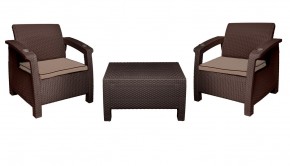 Комплект уличной мебели Yalta Premium Terrace Triple Set (Ялта) шоколадный (+подушки под спину) в Новоуральске - novouralsk.ok-mebel.com | фото 7
