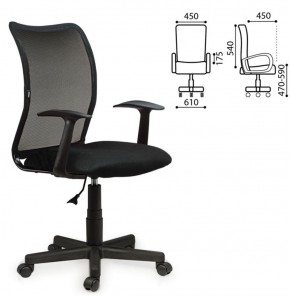 Кресло BRABIX "Spring MG-307" (черное TW) 531406 в Новоуральске - novouralsk.ok-mebel.com | фото 2