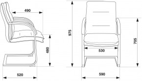 Кресло Бюрократ T-9927SL-LOW-V/BLACK в Новоуральске - novouralsk.ok-mebel.com | фото 4