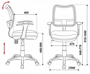 Кресло детское Бюрократ CH-W797/SD/TW-18 салатовый в Новоуральске - novouralsk.ok-mebel.com | фото 3