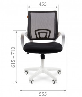 Кресло для оператора CHAIRMAN 696 white (ткань TW-19/сетка TW-69) в Новоуральске - novouralsk.ok-mebel.com | фото 5