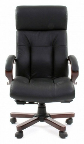 Кресло для руководителя Chairman 421 черный/орех темный, черный в Новоуральске - novouralsk.ok-mebel.com | фото 2