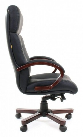 Кресло для руководителя Chairman 421 черный/орех темный, черный в Новоуральске - novouralsk.ok-mebel.com | фото 3