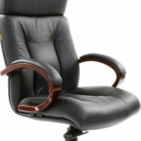 Кресло для руководителя Chairman 421 черный/орех темный, черный в Новоуральске - novouralsk.ok-mebel.com | фото 6
