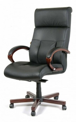 Кресло для руководителя Chairman 421 черный/орех темный, черный в Новоуральске - novouralsk.ok-mebel.com | фото 7
