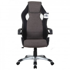 Кресло компьютерное BRABIX Techno GM-002 (ткань) черное/серое, вставки белые (531815) в Новоуральске - novouralsk.ok-mebel.com | фото 3