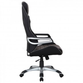 Кресло компьютерное BRABIX Techno GM-002 (ткань) черное/серое, вставки белые (531815) в Новоуральске - novouralsk.ok-mebel.com | фото 4