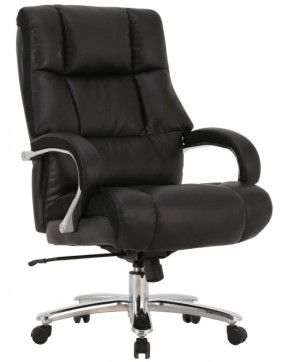Кресло офисное BRABIX PREMIUM "Bomer HD-007" (рециклированная кожа, хром, черное) 531939 в Новоуральске - novouralsk.ok-mebel.com | фото