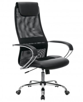 Кресло офисное BRABIX PREMIUM "Stalker EX-608 CH" (хром, ткань-сетка/кожзам, черное) 532091 в Новоуральске - novouralsk.ok-mebel.com | фото