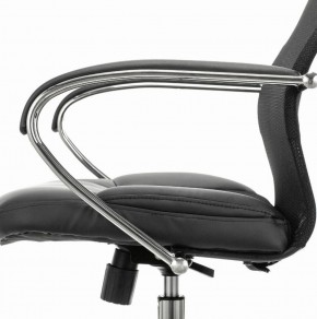 Кресло офисное BRABIX PREMIUM "Stalker EX-608 CH" (хром, ткань-сетка/кожзам, черное) 532091 в Новоуральске - novouralsk.ok-mebel.com | фото 4