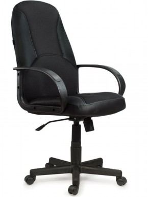 Кресло офисное BRABIX "City EX-512" (кожзам черный, ткань черная) 531407 в Новоуральске - novouralsk.ok-mebel.com | фото