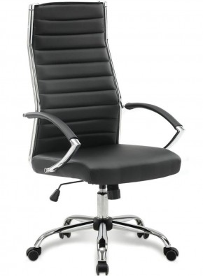 Кресло офисное BRABIX "Style EX-528", экокожа, хром, черное, 531947 в Новоуральске - novouralsk.ok-mebel.com | фото