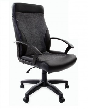 Кресло офисное BRABIX "Trust EX-535" (экокожа/черная/ткань серая) 531383 в Новоуральске - novouralsk.ok-mebel.com | фото