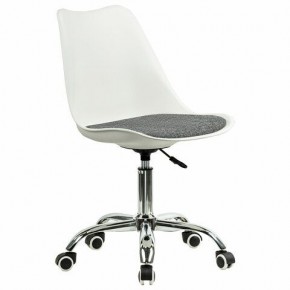 Кресло стул BRABIX "Eames MG-310 CH", хром, пластик белый, ткань серая, 532924 в Новоуральске - novouralsk.ok-mebel.com | фото 2