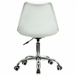 Кресло стул BRABIX "Eames MG-310 CH", хром, пластик белый, ткань серая, 532924 в Новоуральске - novouralsk.ok-mebel.com | фото 4