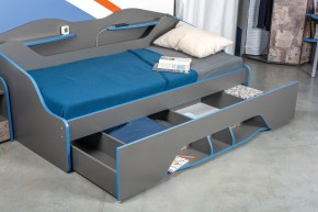 Кровать 11.03 Индиго + орт. основание (900*2000) в Новоуральске - novouralsk.ok-mebel.com | фото 2